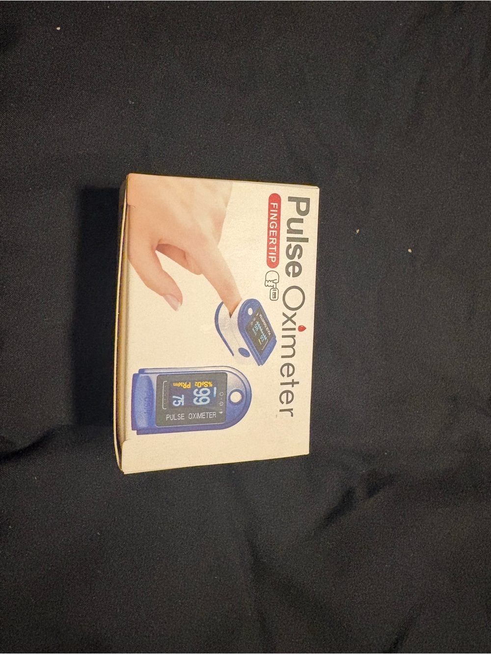 Blue Pulse Oximeter Fingertip Monitor